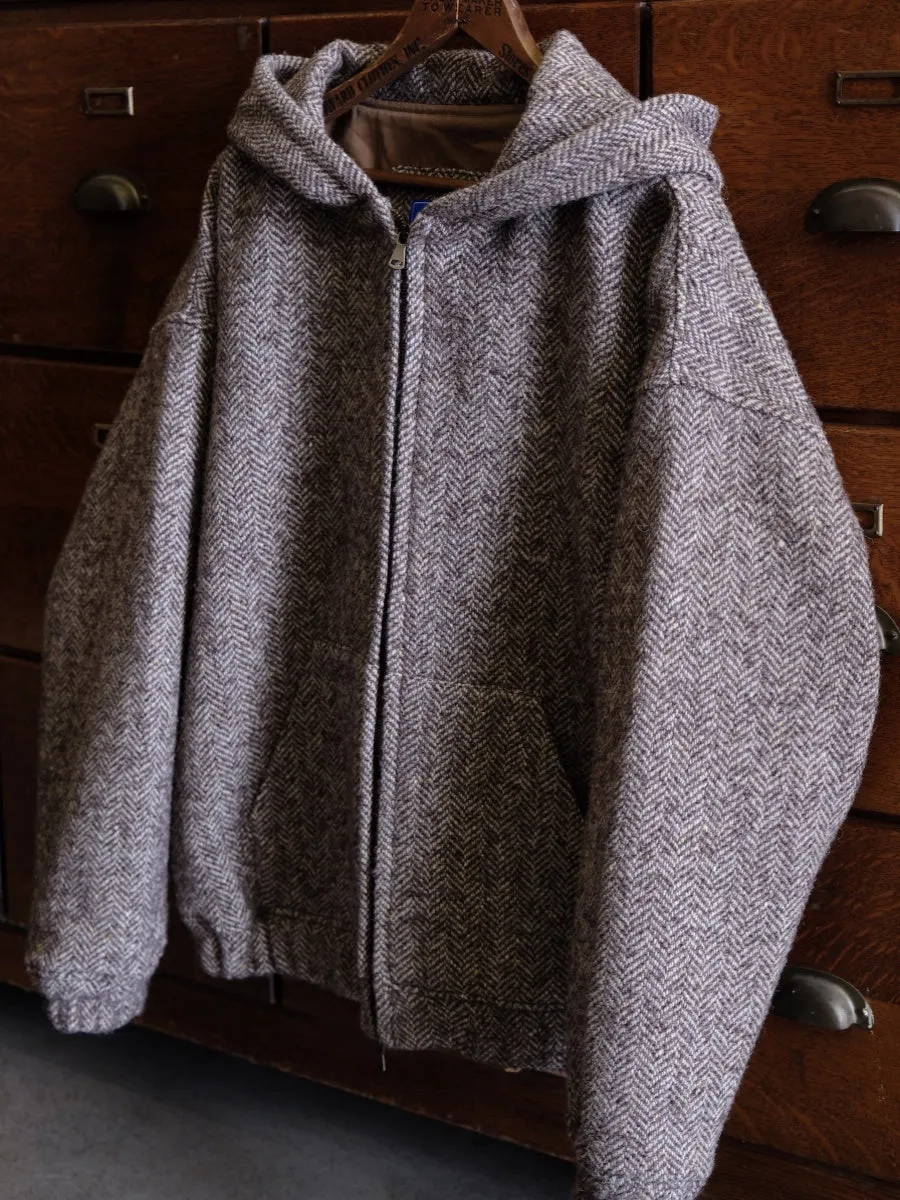 Herringbone Hooded Jacket