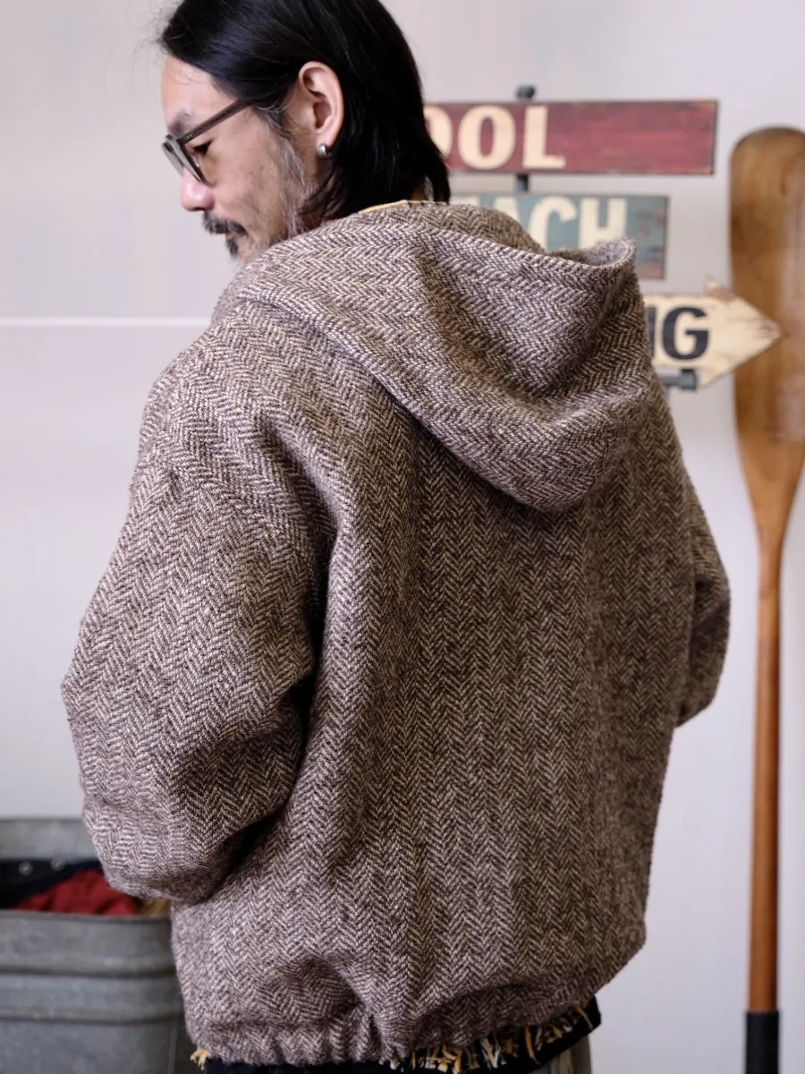Herringbone Hooded Jacket