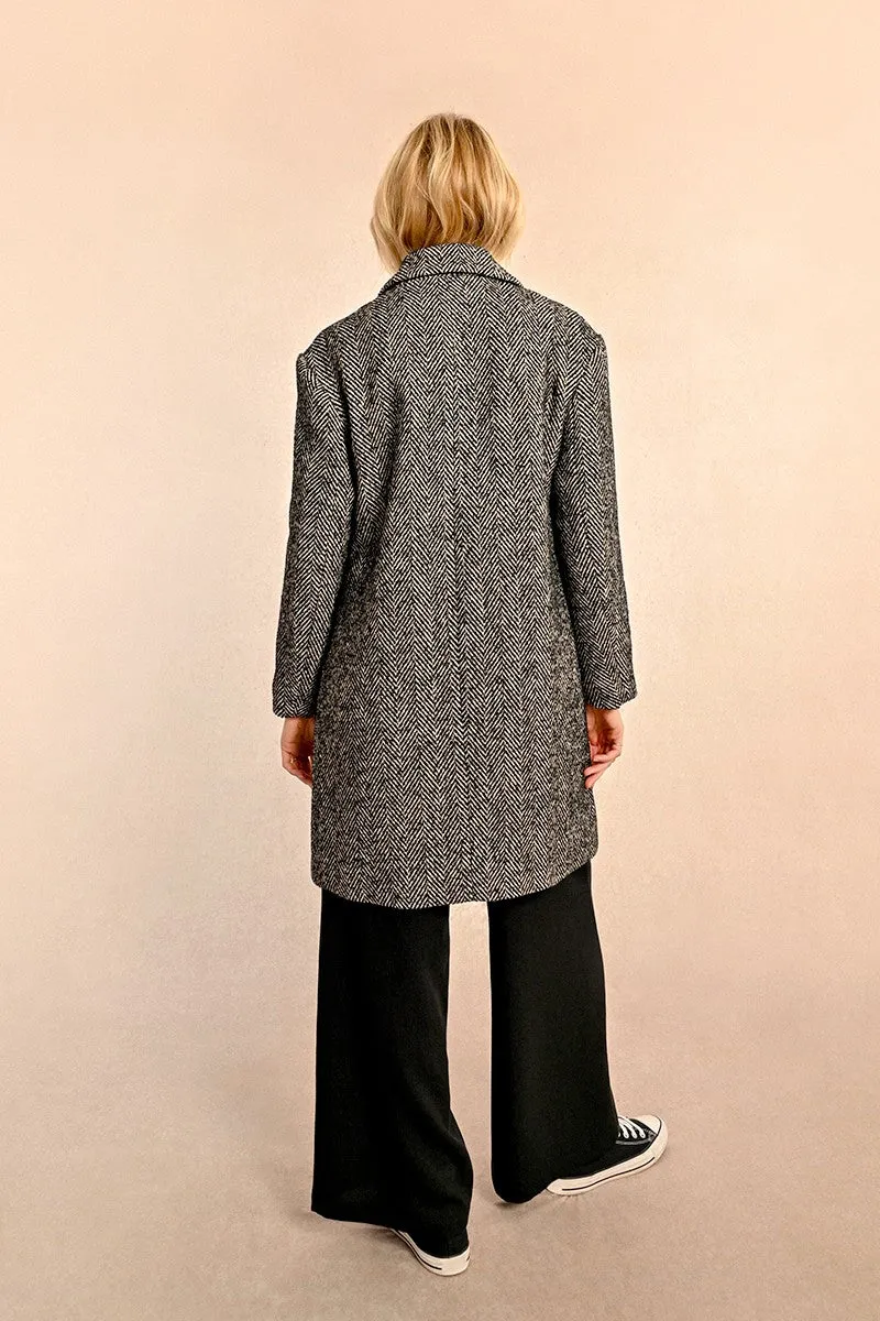 HERRINGBONE OVERCOAT
