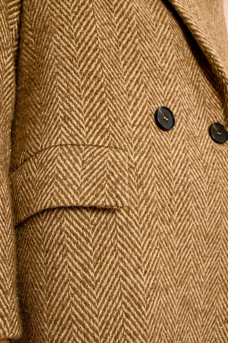 HERRINGBONE OVERCOAT