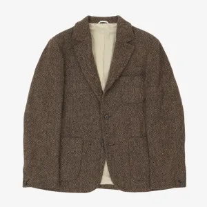 Herringbone Wool Blazer