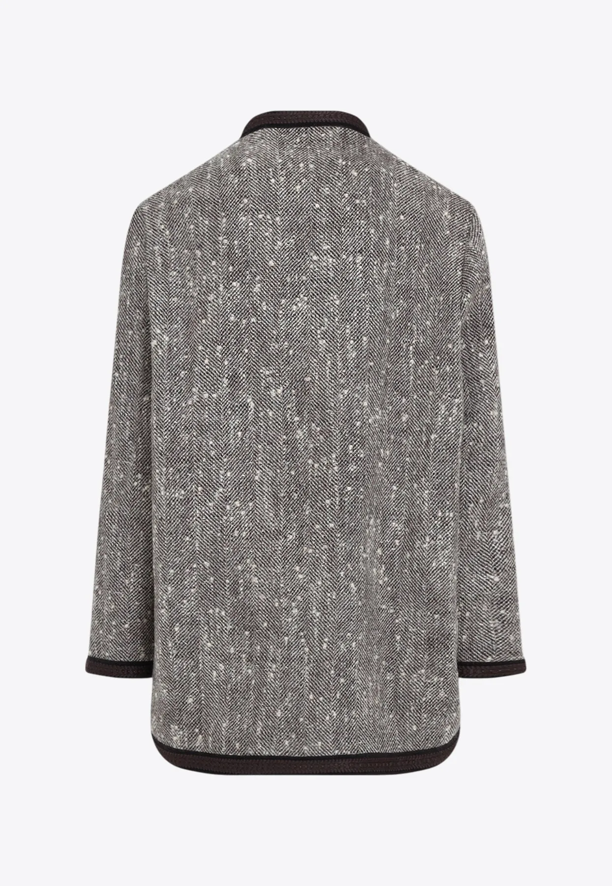 Herringbone Wool Coat