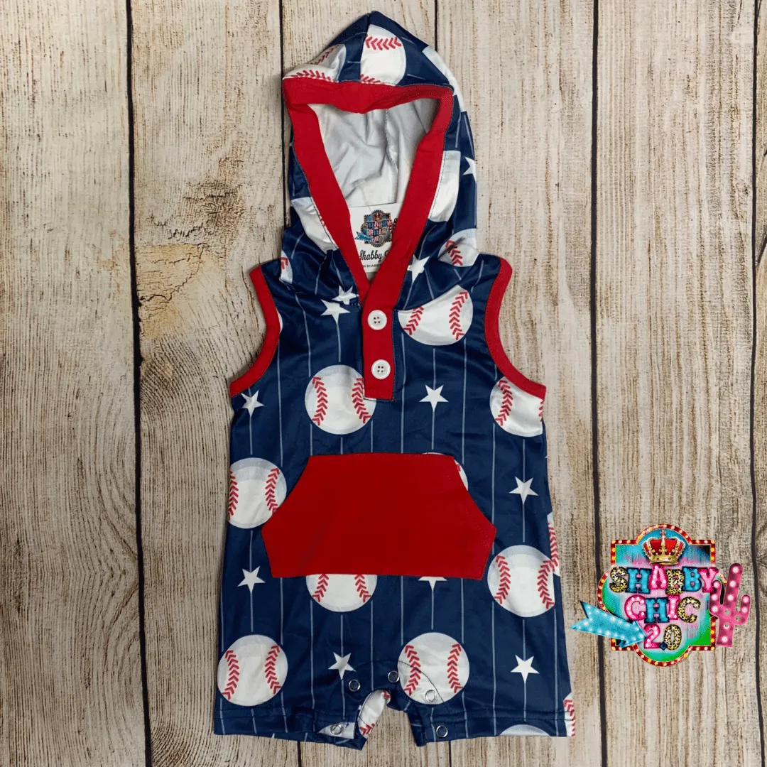 Hooded Baseball Onesie