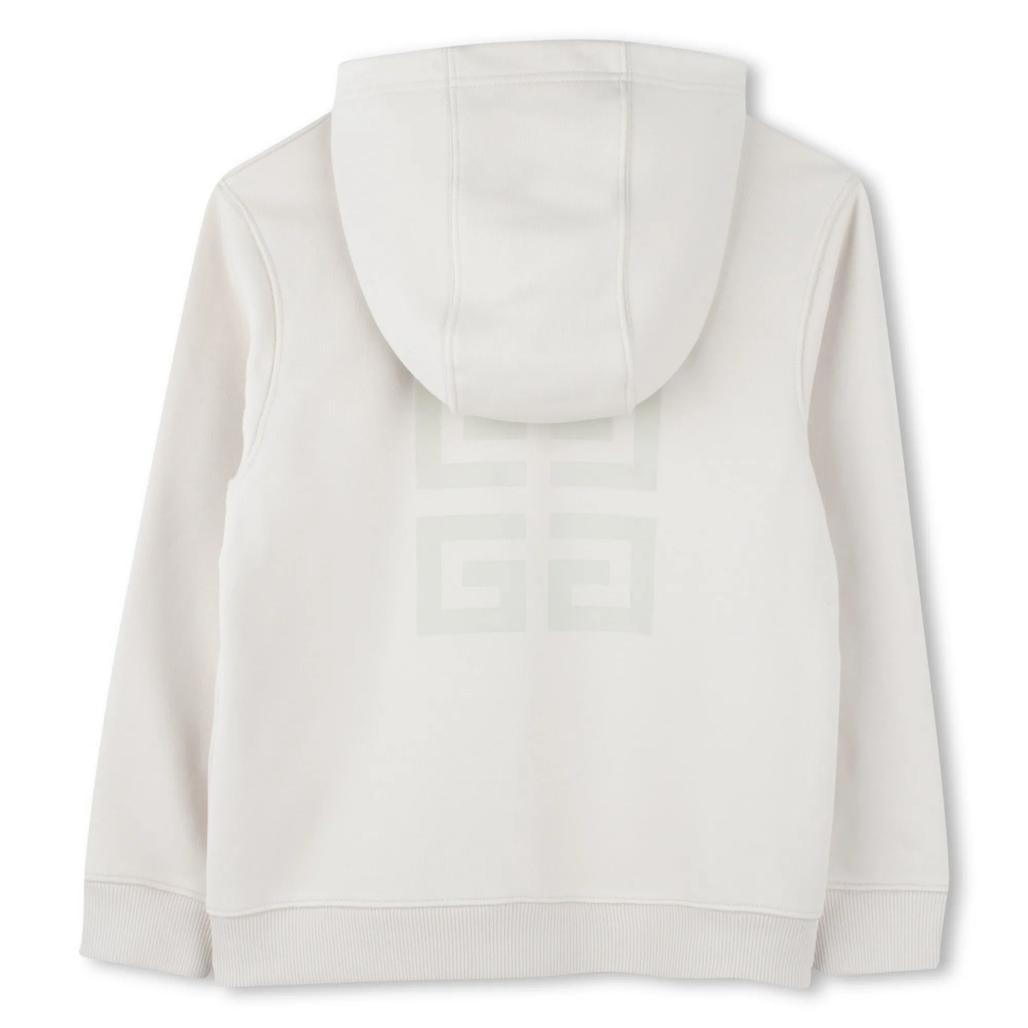 HOODED CARDIGAN FRONT AND BACK LOGO