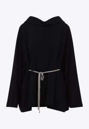 Hooded Long-Sleeved Mini Dress
