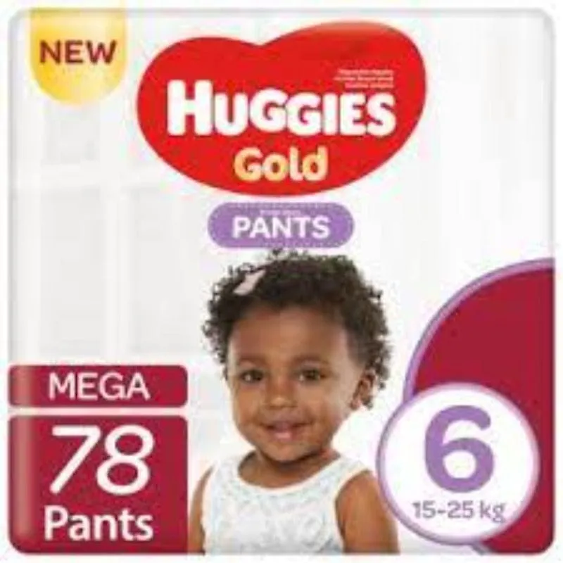Huggies Gold Mega Box Pants Size 6 78's