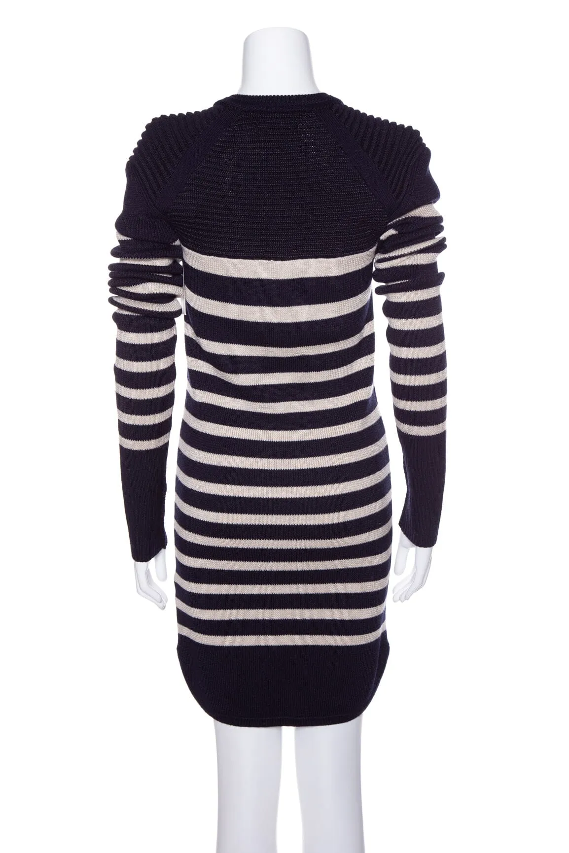Isabel Marant Navy and Cream Stripe Tunic Sweater Dress SZ 38