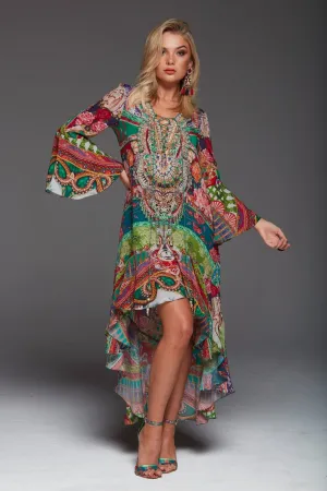 It Was A Dream Hi Low Dress W Sleeves