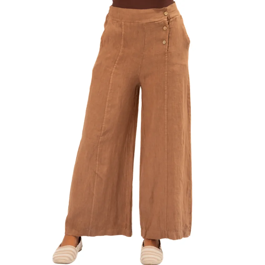 Italian Linen Pants - Macchiato
