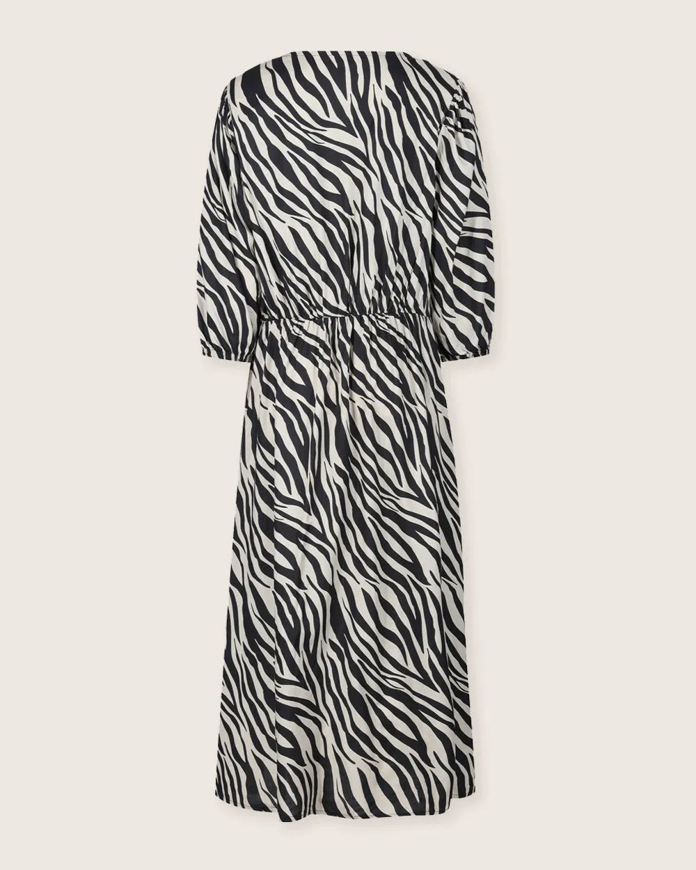 Jasmine Long Zebra Viscose Dress