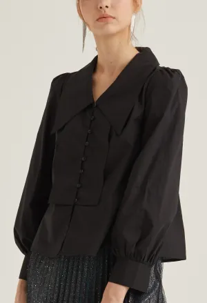 Jennie Button Front Panel Detail Blouse