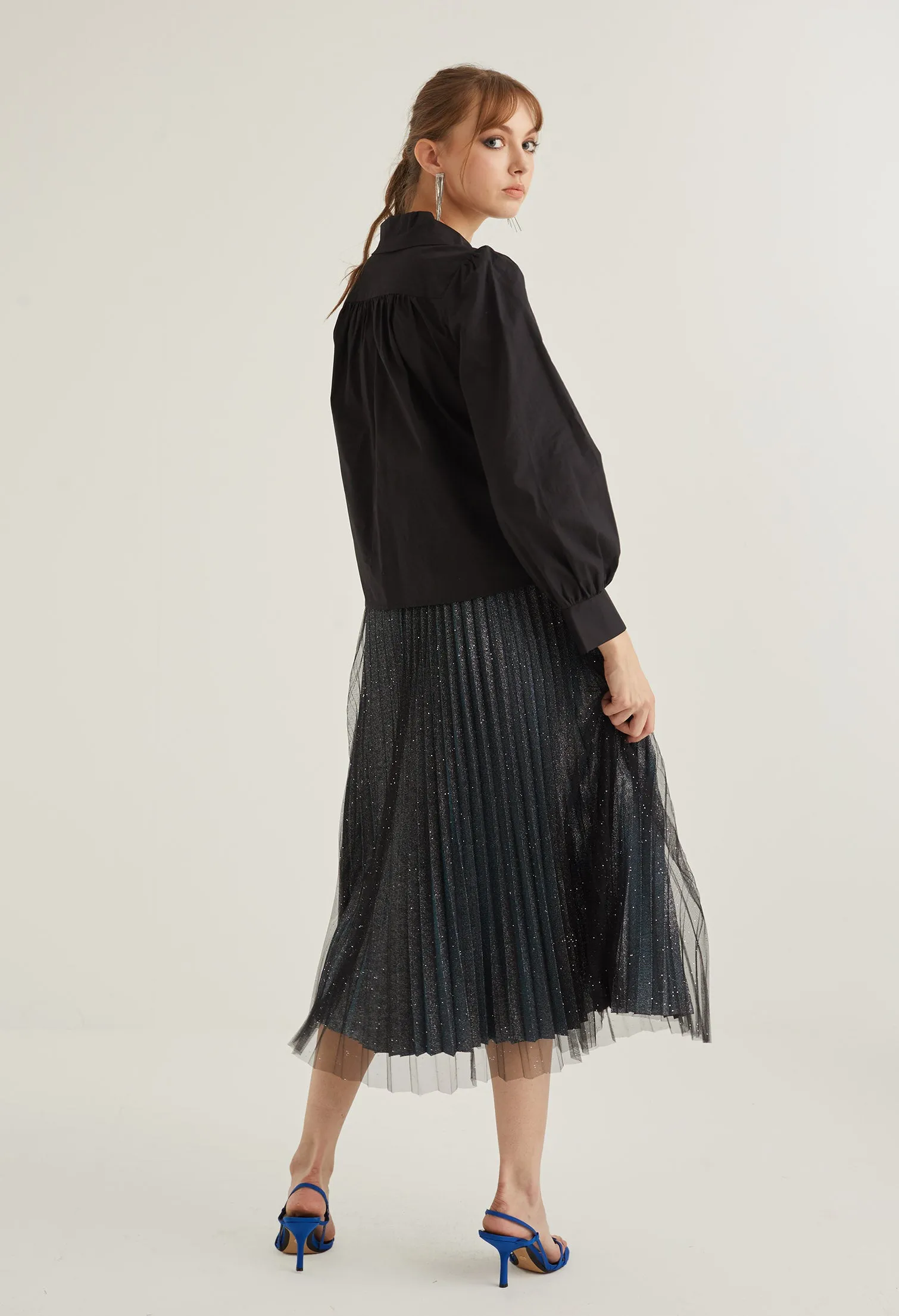 Jennie Button Front Panel Detail Blouse