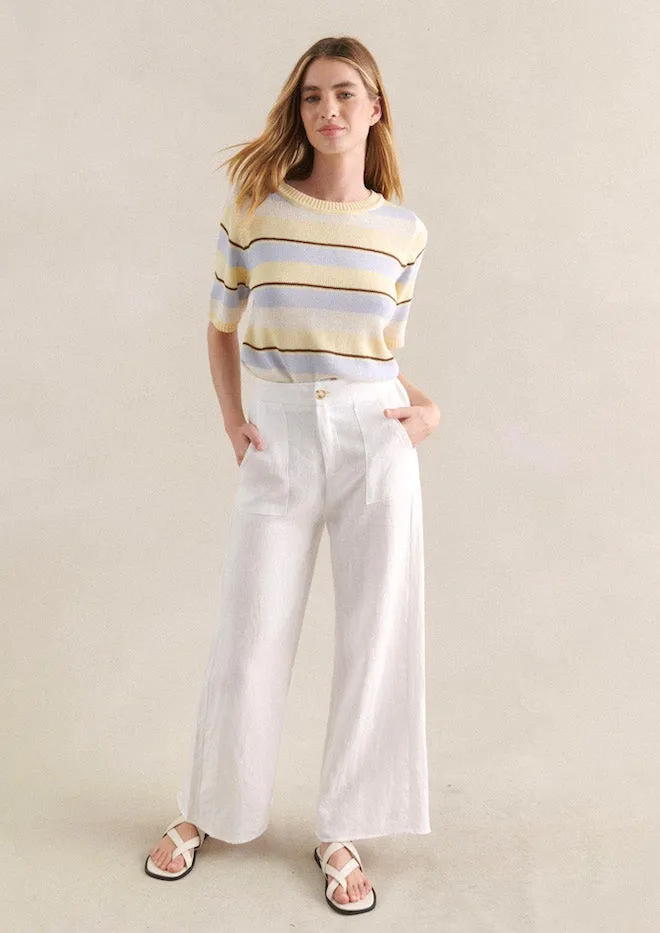 Jude Linen Pants - White