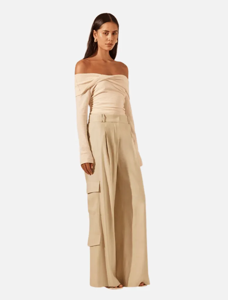 Kasbah Slouch Cargo Pant - Oyster
