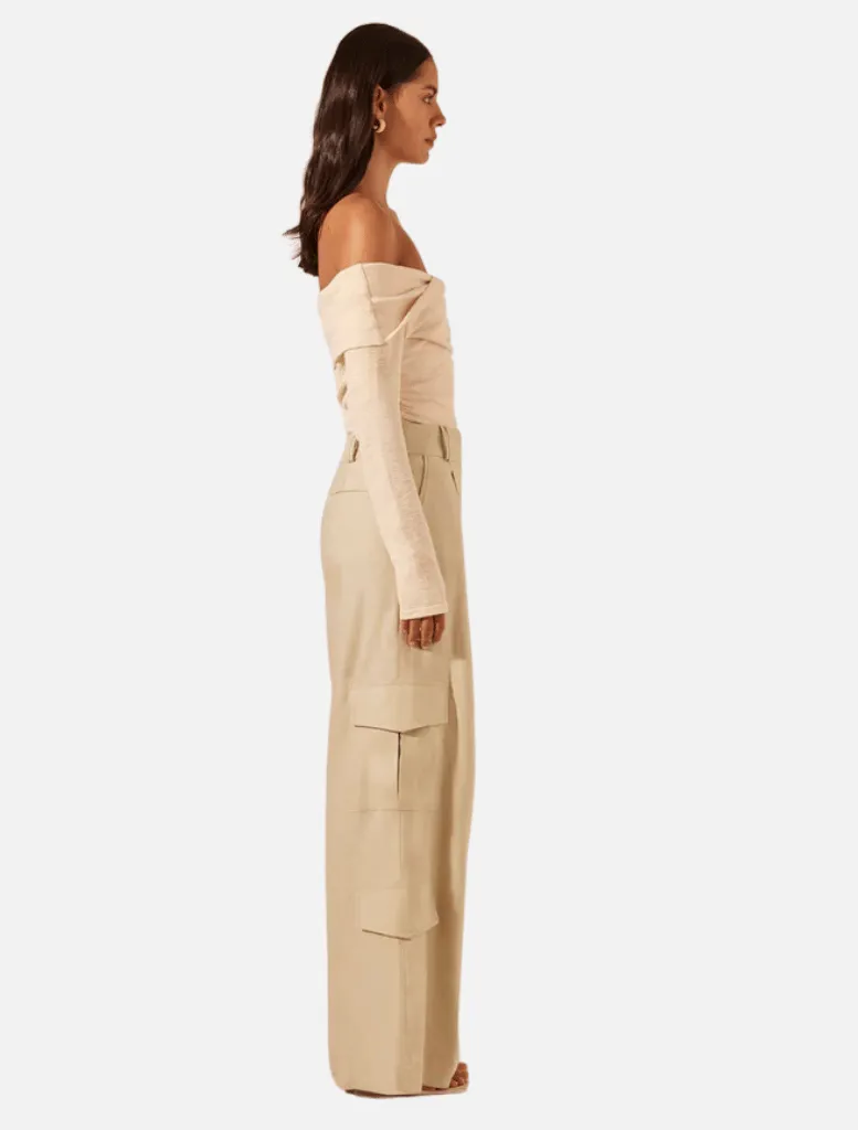 Kasbah Slouch Cargo Pant - Oyster