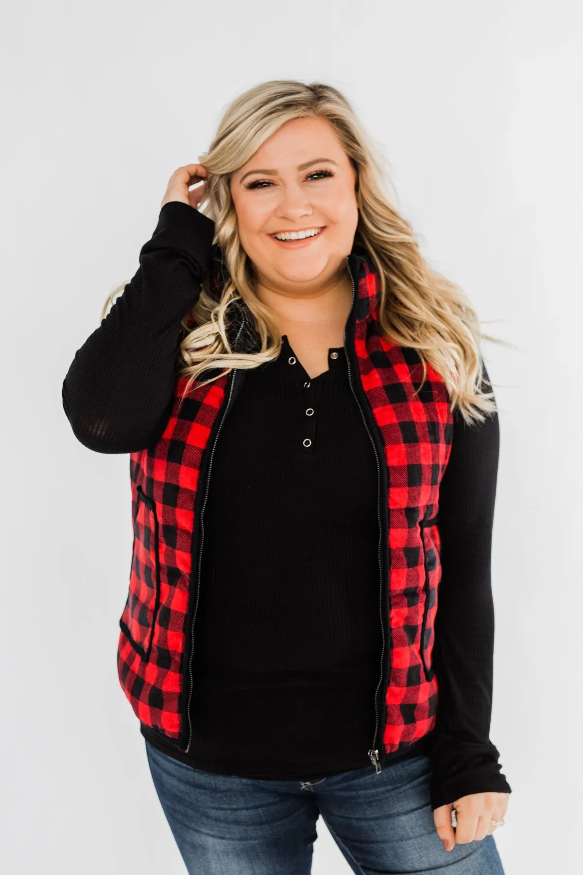 Keep It Cool Vest- Buffalo Plaid