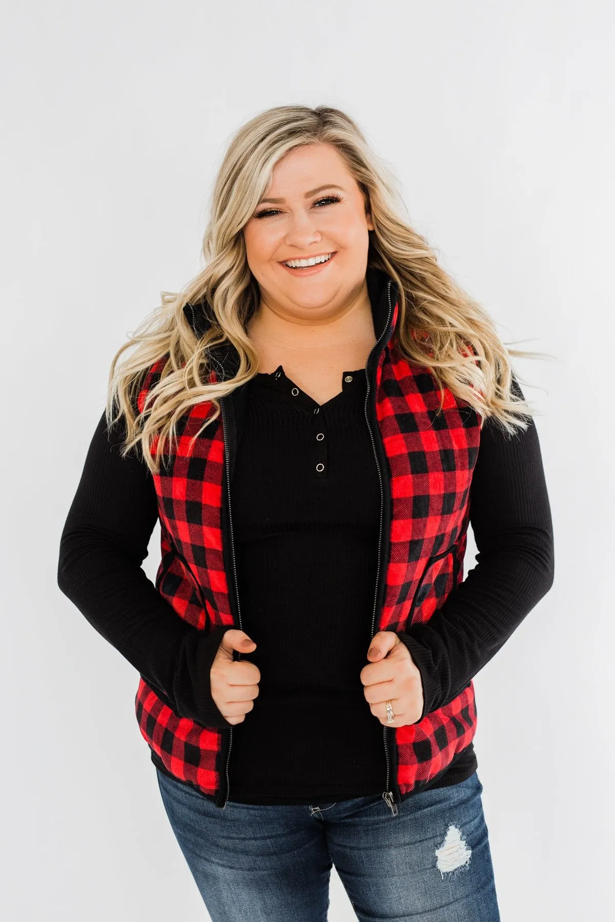 Keep It Cool Vest- Buffalo Plaid