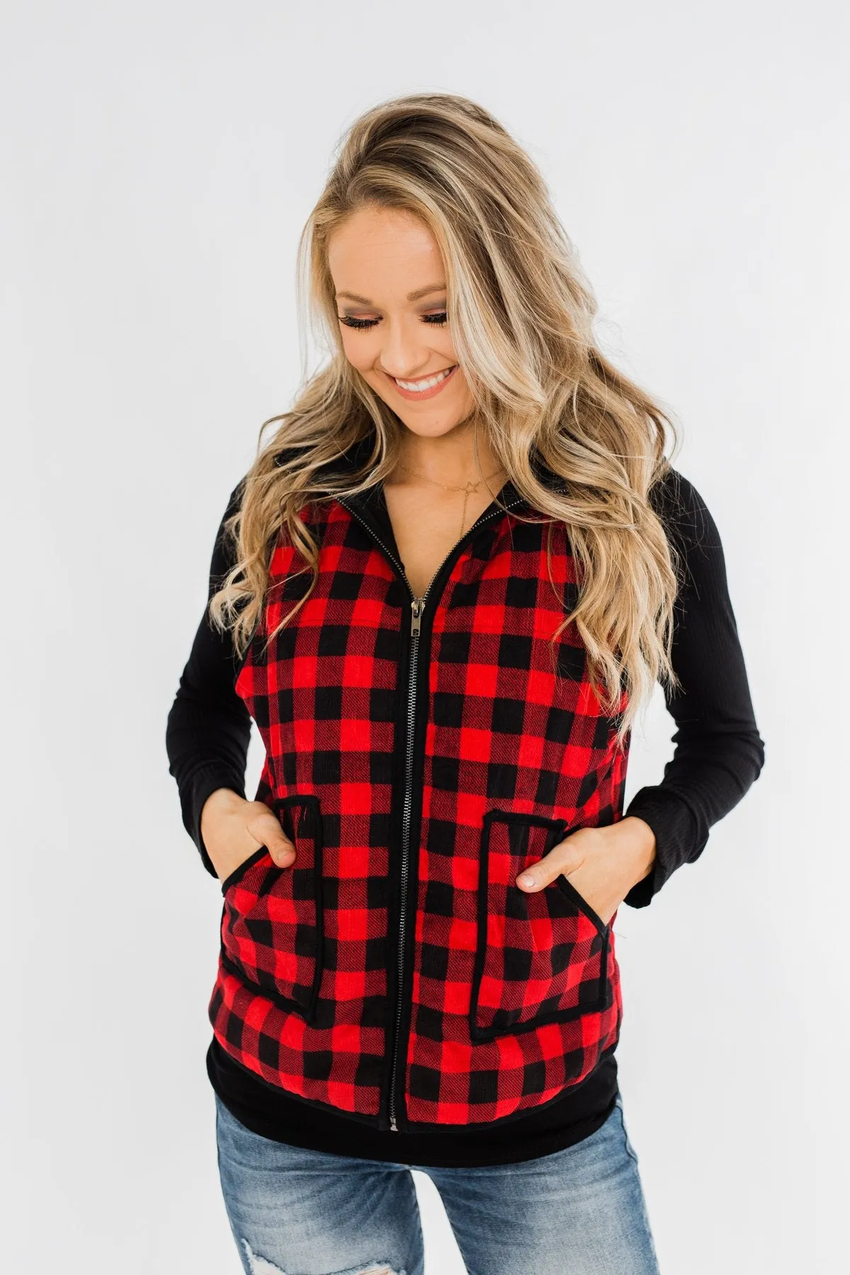 Keep It Cool Vest- Buffalo Plaid