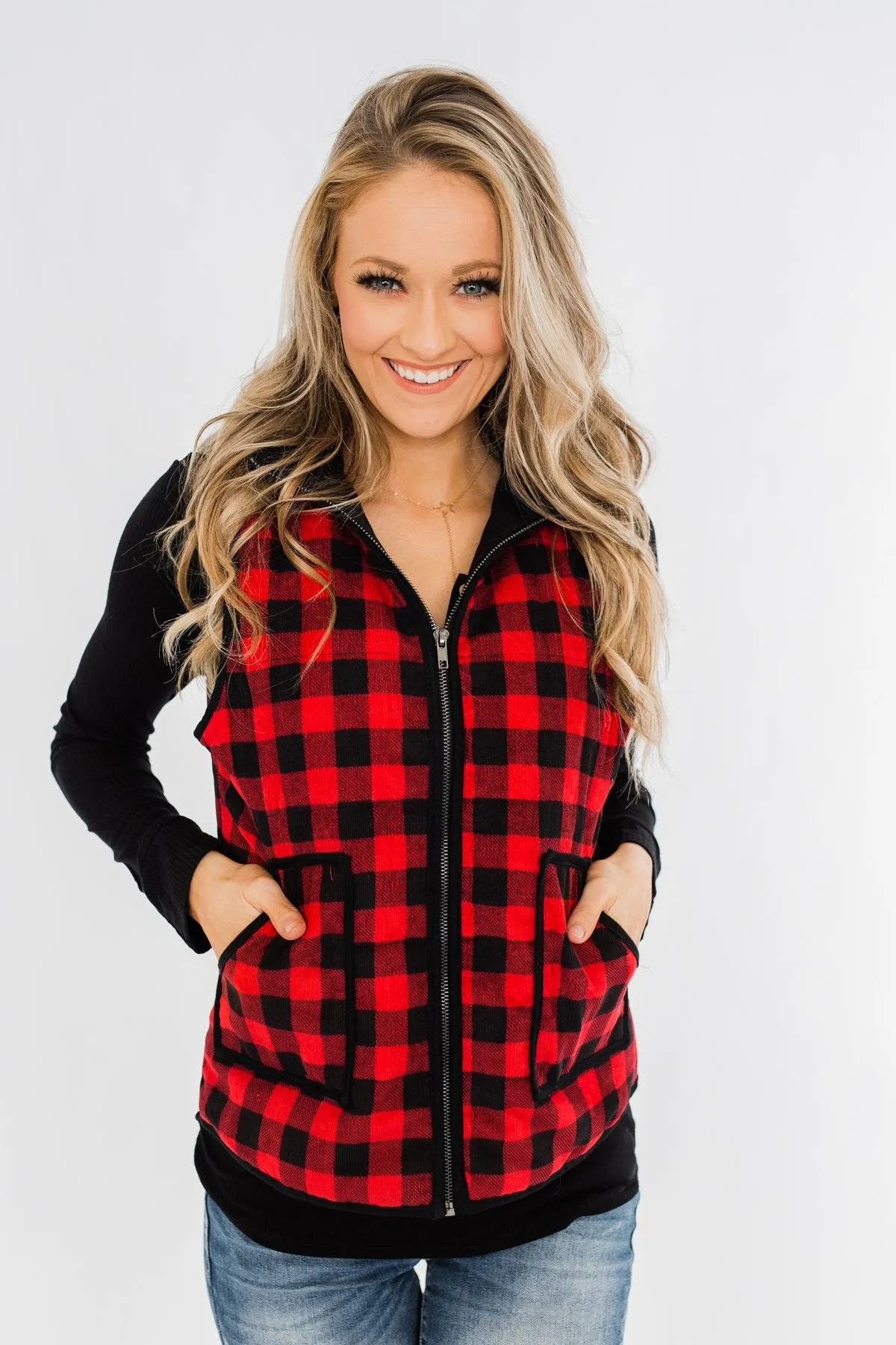 Keep It Cool Vest- Buffalo Plaid