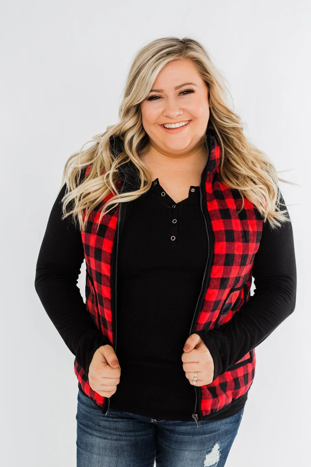 Keep It Cool Vest- Buffalo Plaid