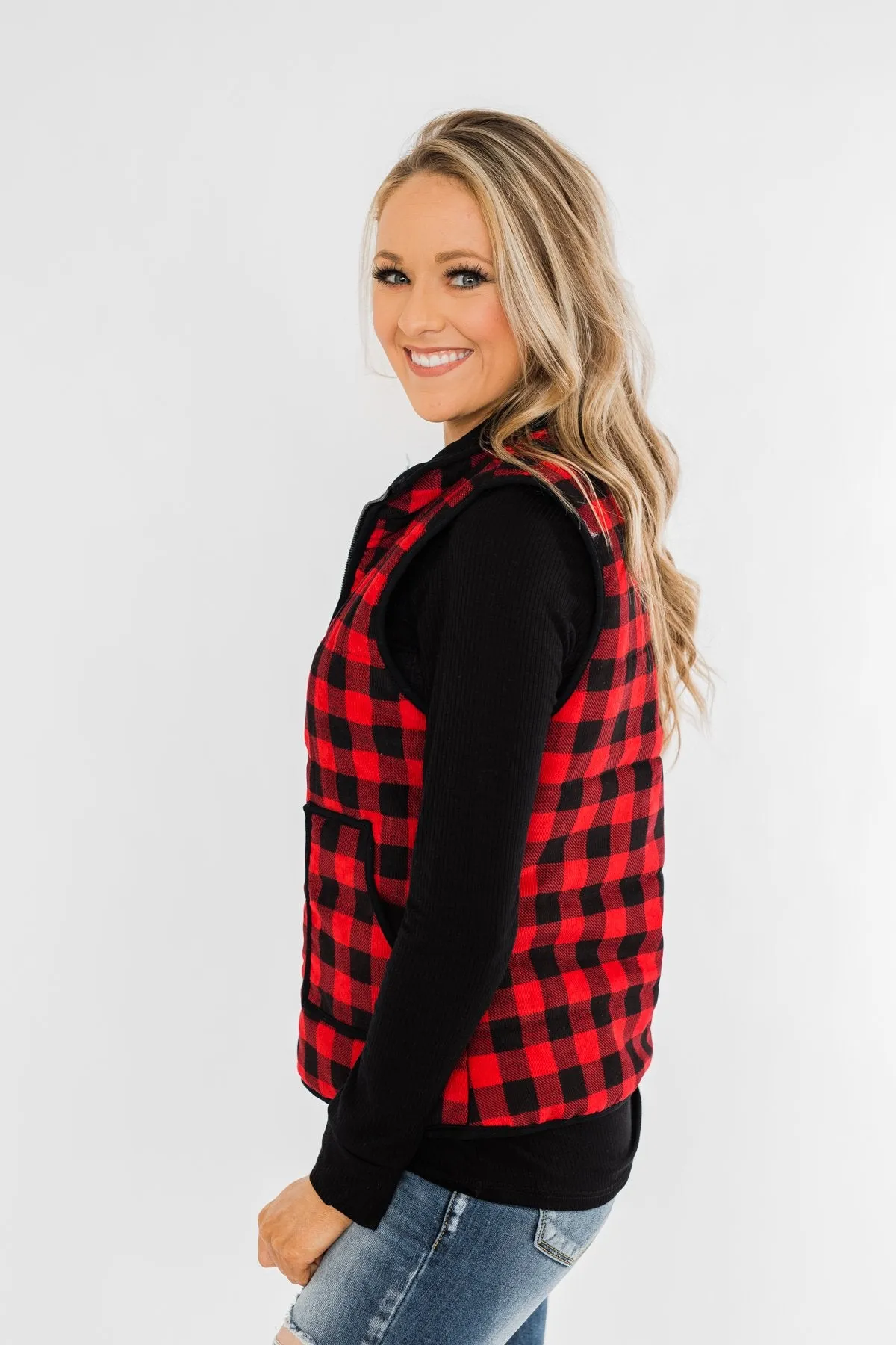 Keep It Cool Vest- Buffalo Plaid
