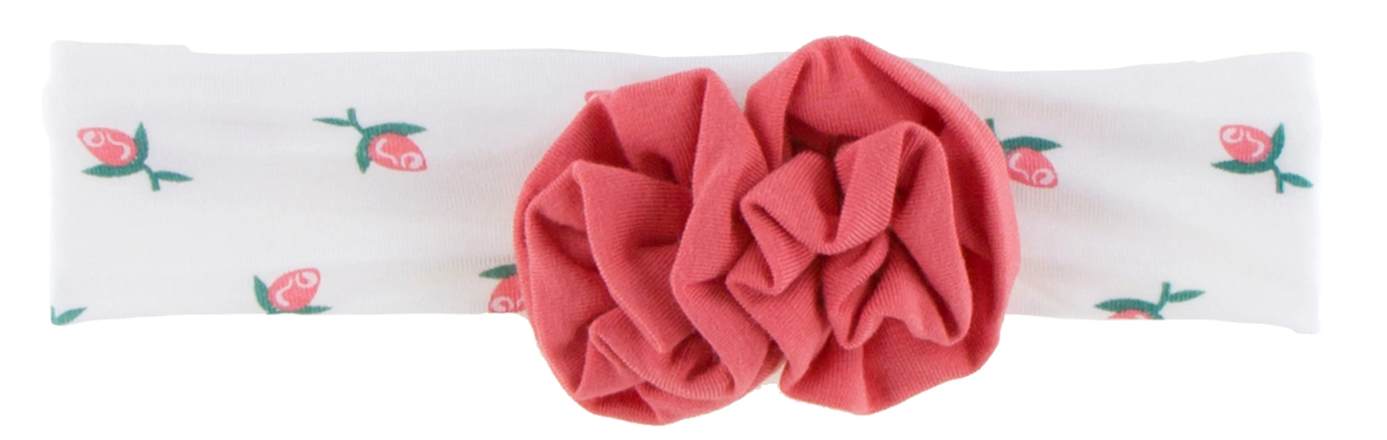 KicKee Pants Natural Rose Bud Print Flower Headband