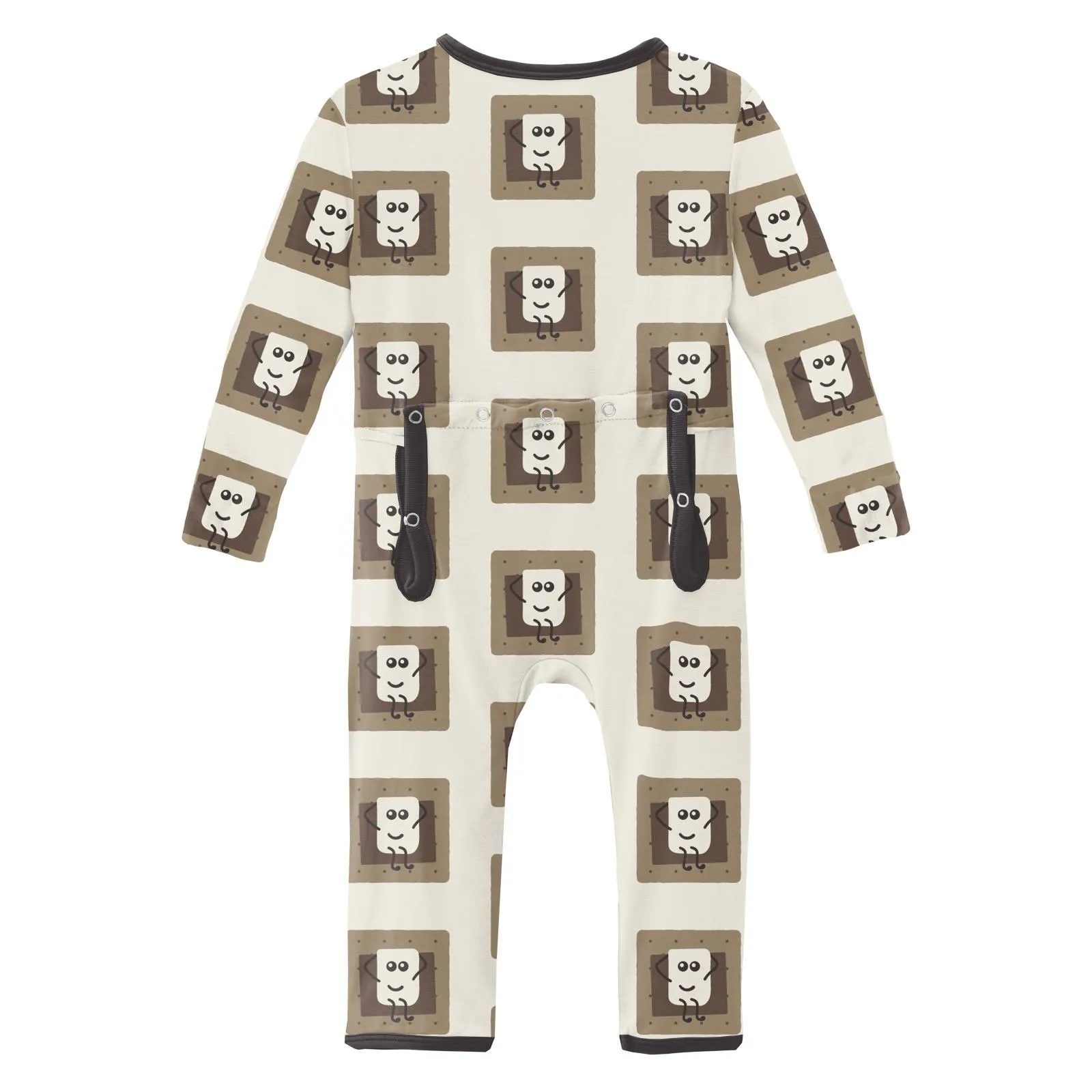 KicKee Pants Natural S'mores Coverall with Zipper