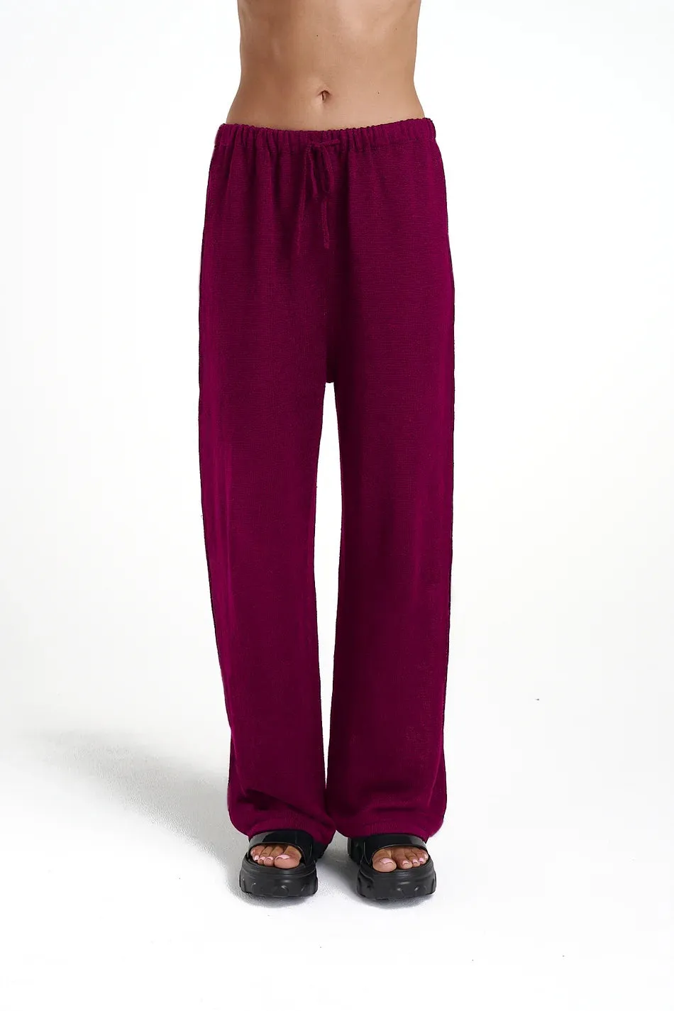 Knit Pants PLUM
