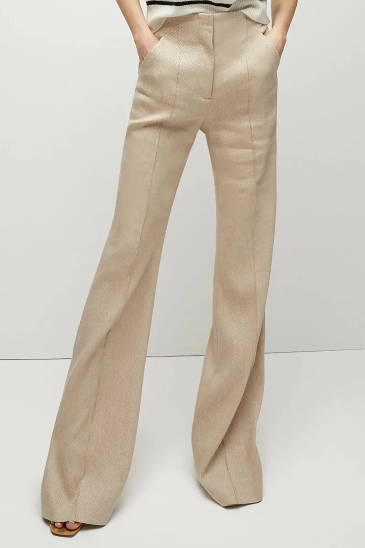 Komi Pant in Sandalwood Melange