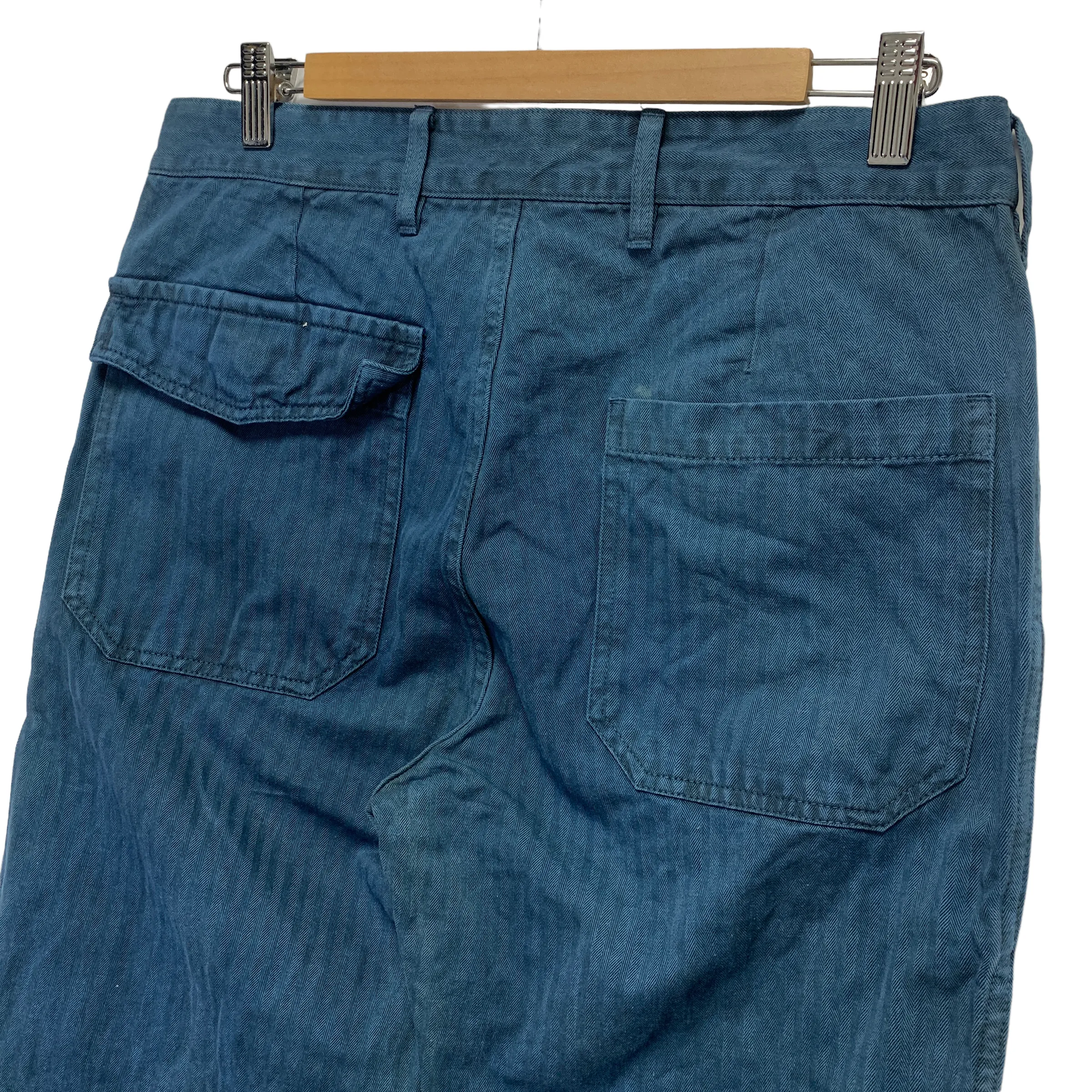 [L] Visvim 13 AW Scout Pants Herringbone Indigo