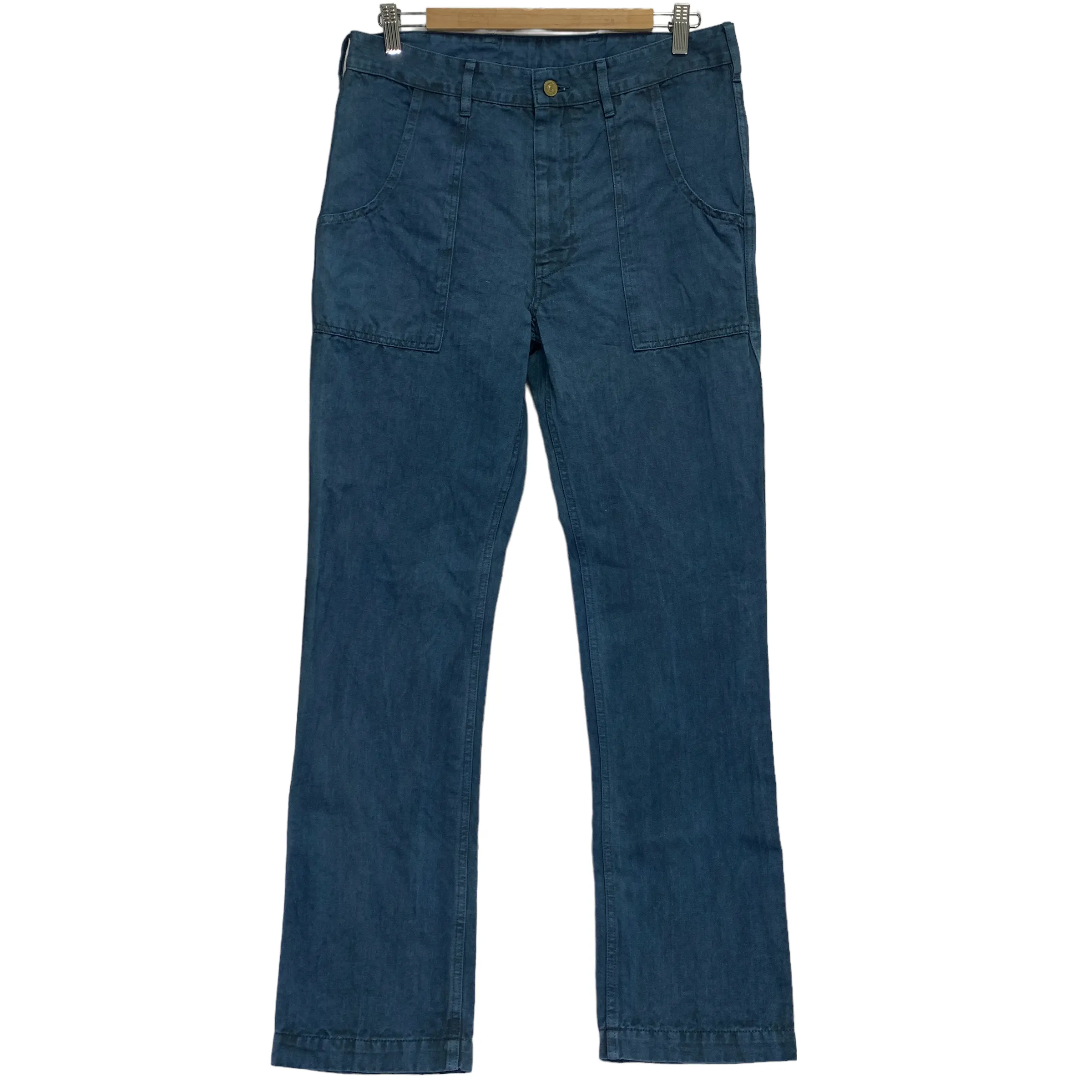 [L] Visvim 13 AW Scout Pants Herringbone Indigo