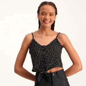 Ladies Button Up Front Spot Top
