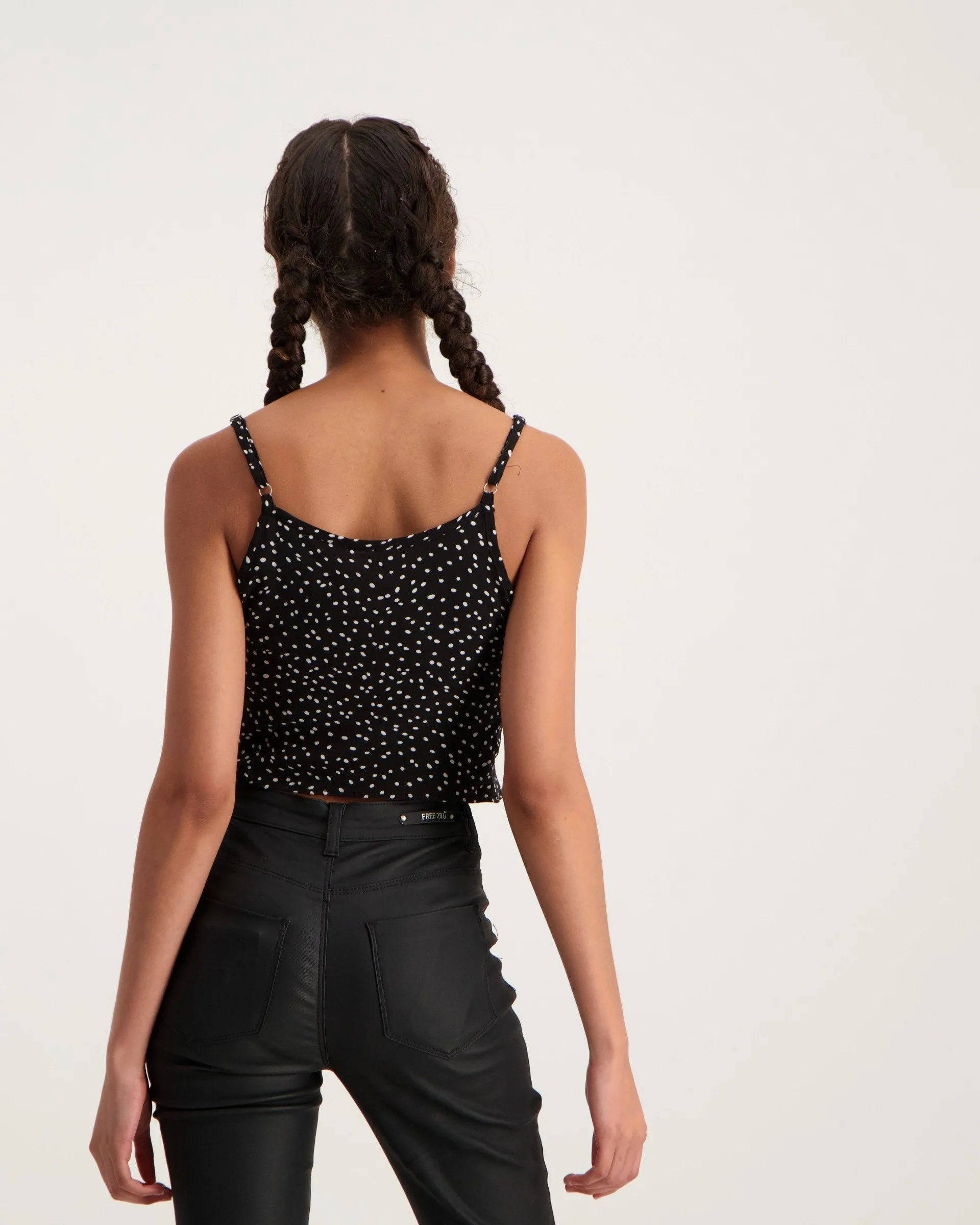 Ladies Button Up Front Spot Top