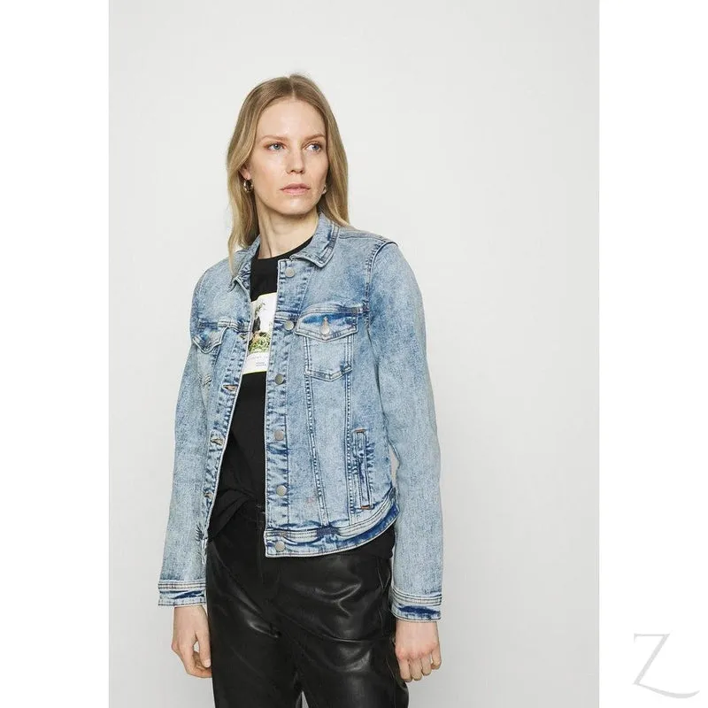 Ladies Super Stretchy Strong Denim Jacket | Ripped | "Lilly"