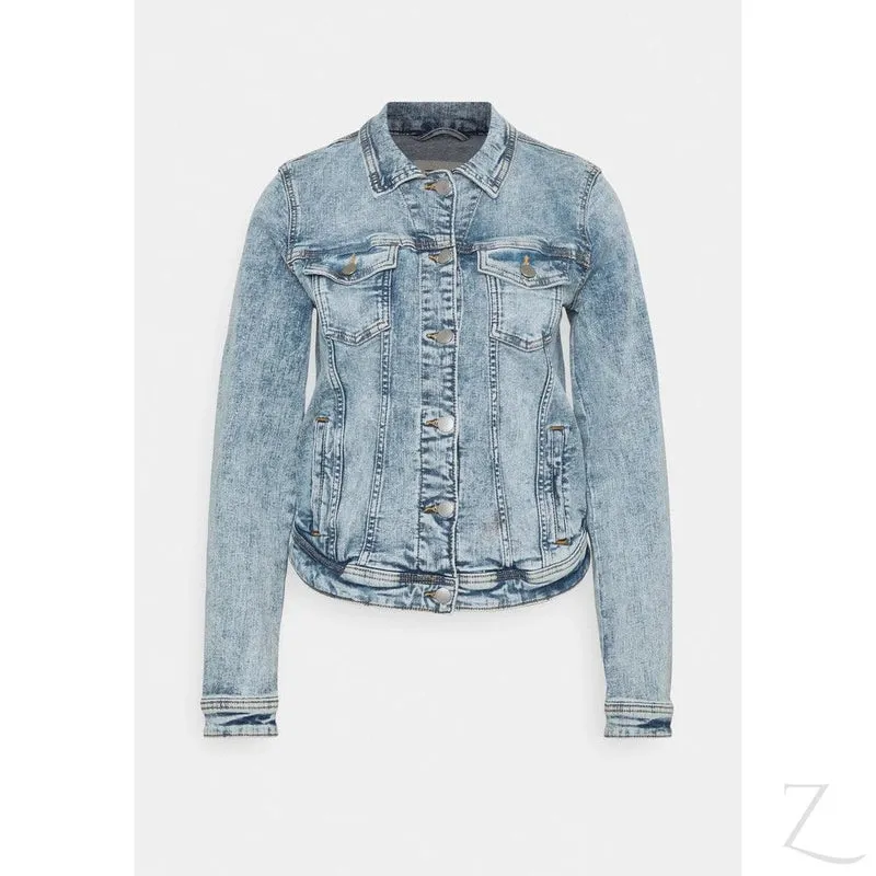 Ladies Super Stretchy Strong Denim Jacket | Ripped | "Lilly"