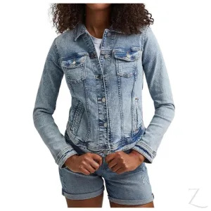 Ladies Super Stretchy Strong Denim Jacket | Ripped | "Lilly"