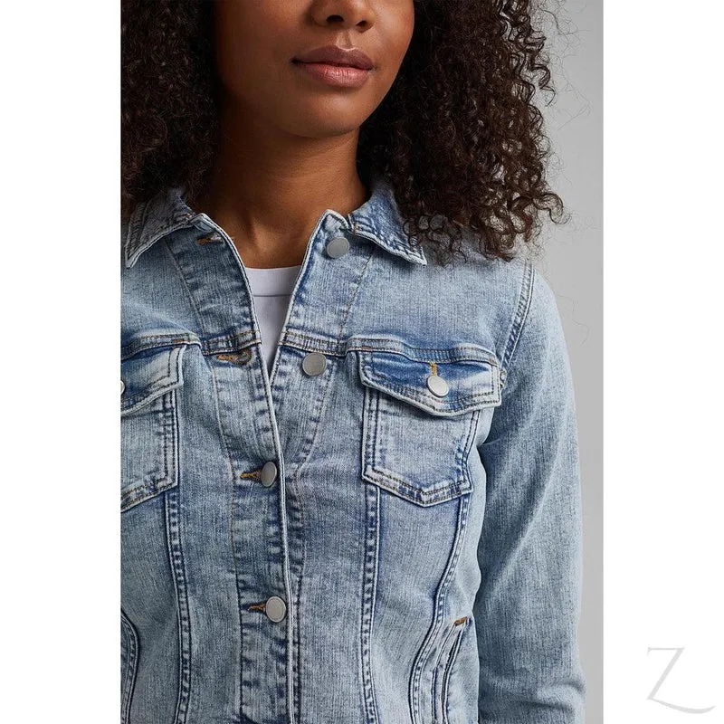 Ladies Super Stretchy Strong Denim Jacket | Ripped | "Lilly"