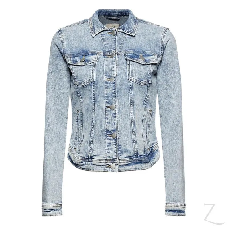 Ladies Super Stretchy Strong Denim Jacket | Ripped | "Lilly"