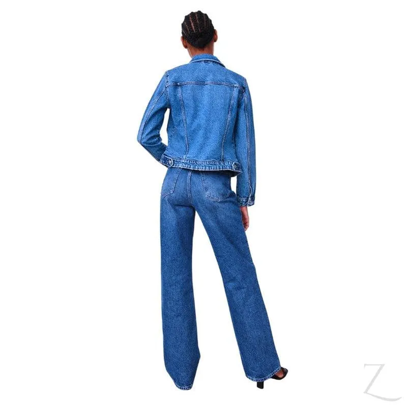 Ladies Super Strong Short Denim Jacket | Plain | "Zia"