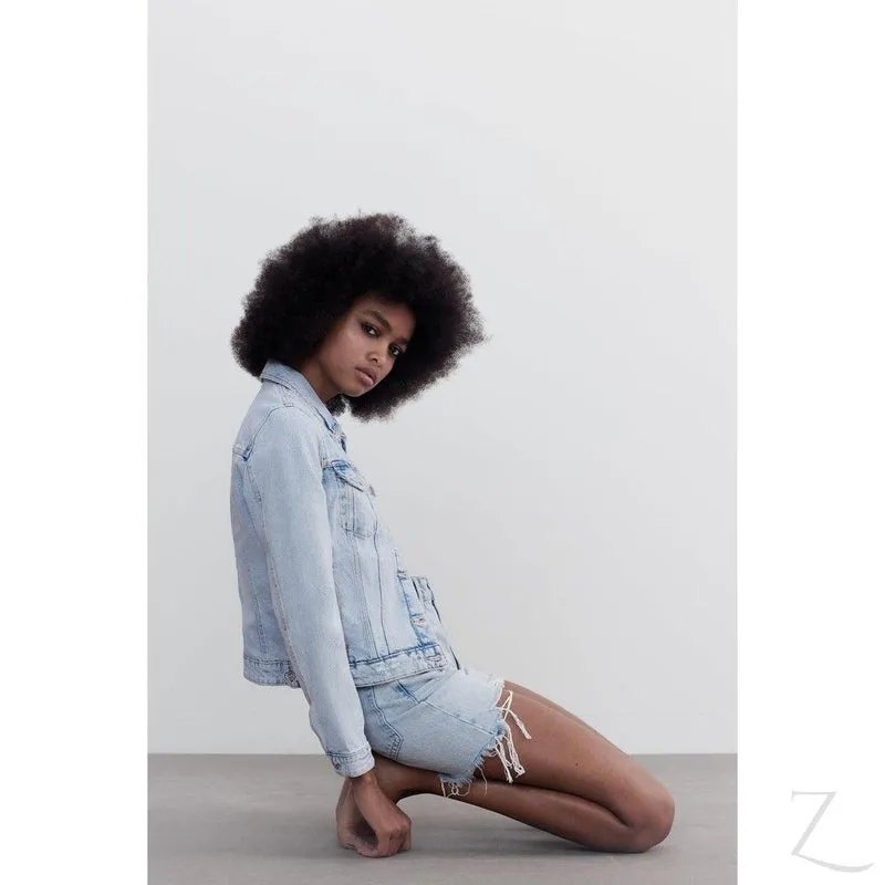 Ladies Super Strong Short Denim Jacket | Plain | "Zia"