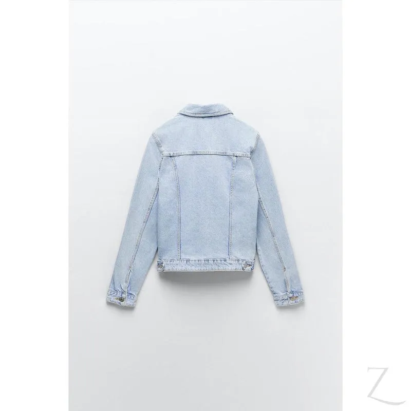 Ladies Super Strong Short Denim Jacket | Plain | "Zia"