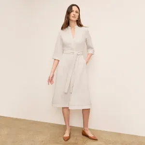 Lauleh Dress - Everyday Crepe with Topstitch :: Eggshell