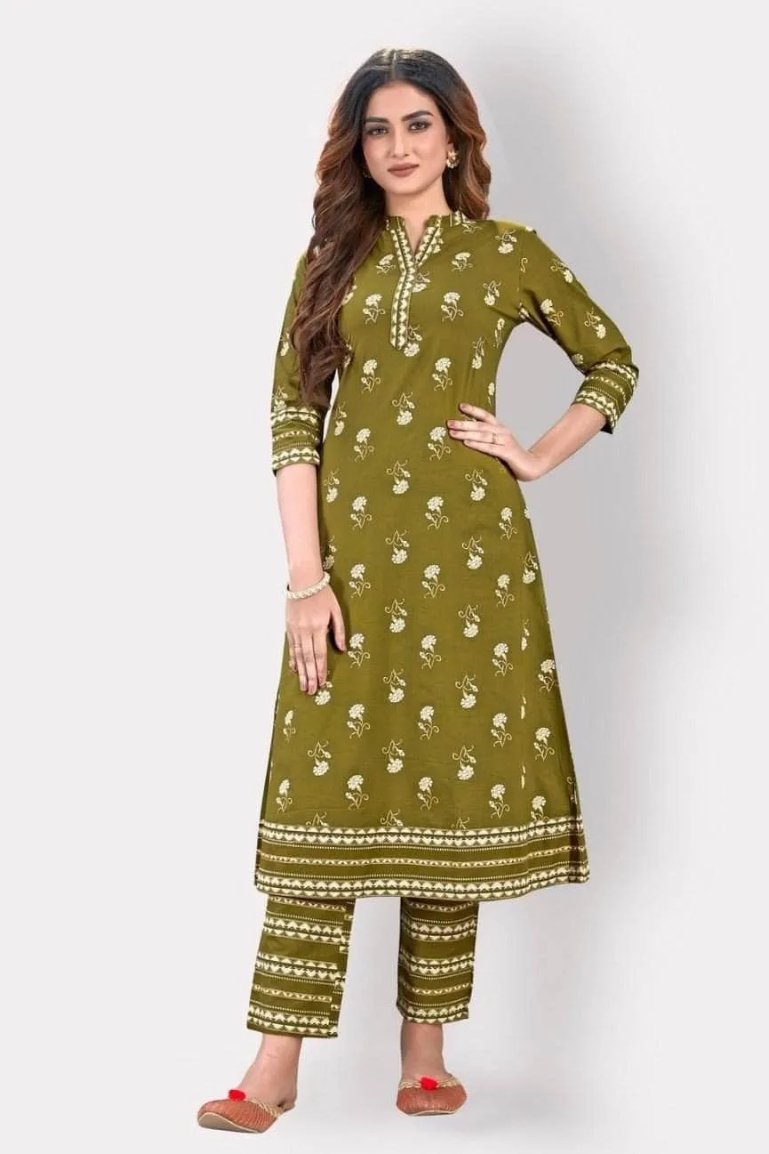 Lemon Tart WLUS133 3 Piece Block Printed Linen Unstitched Set with Linen Shawl