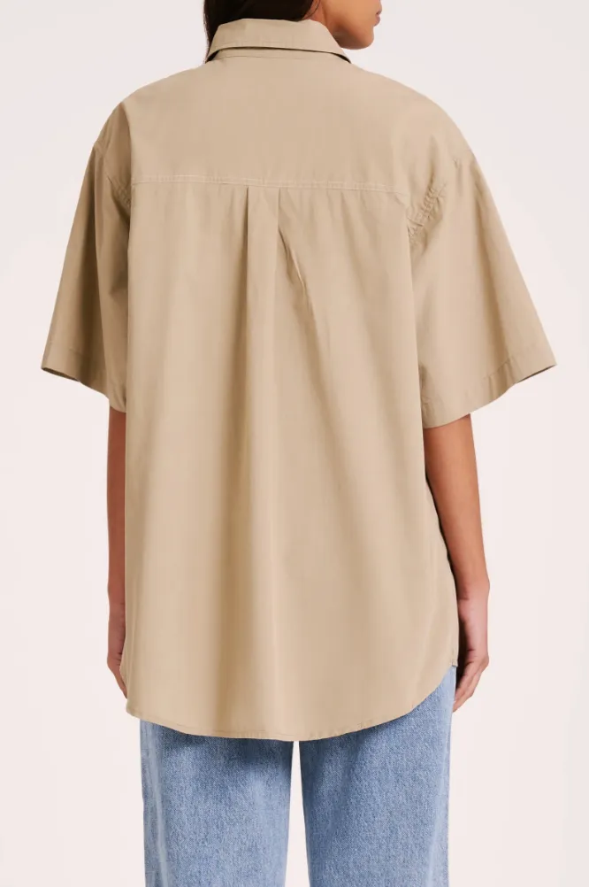 Leo Poplin Shirt Olive