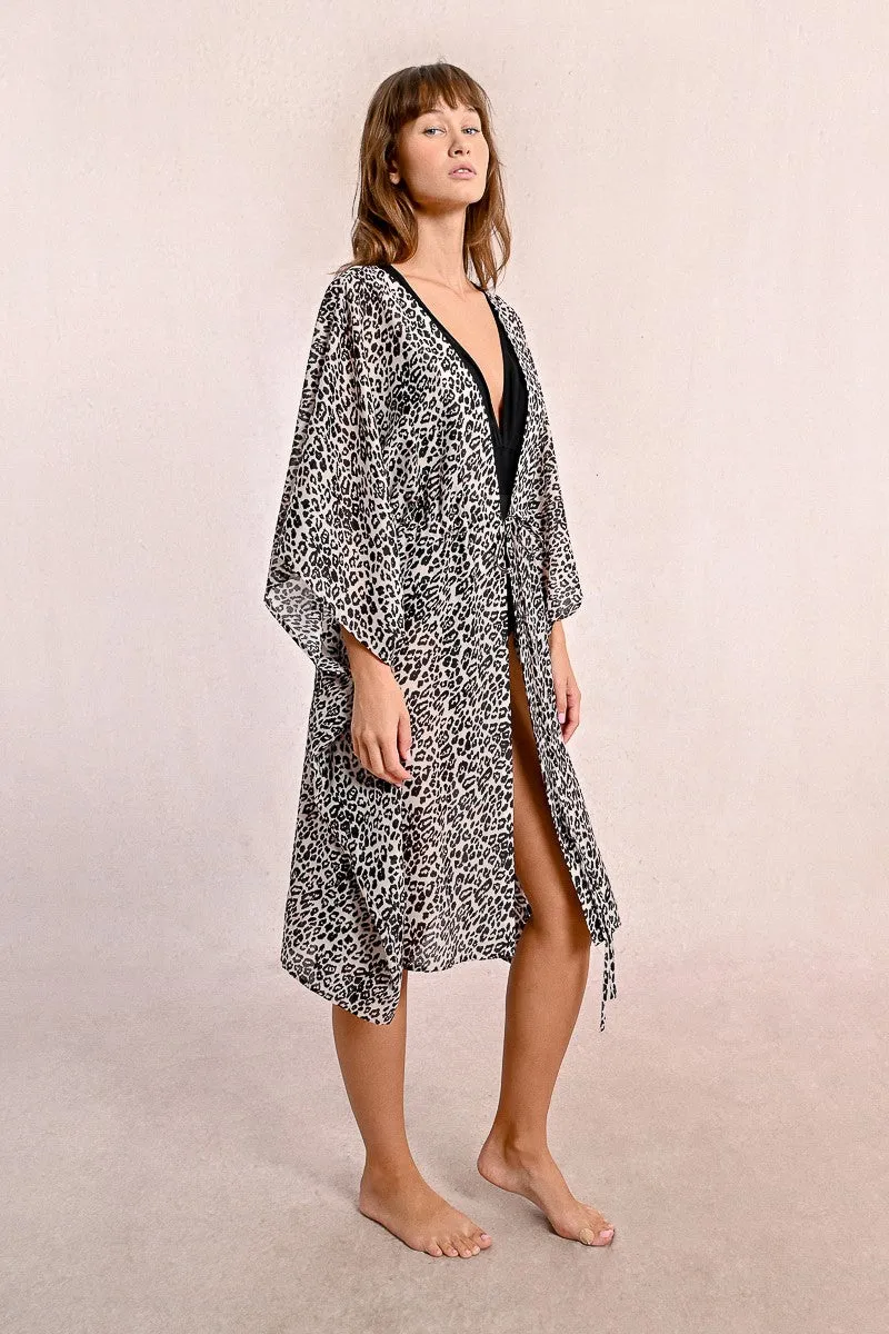 LEOPARD PRINT BEACH DRESS