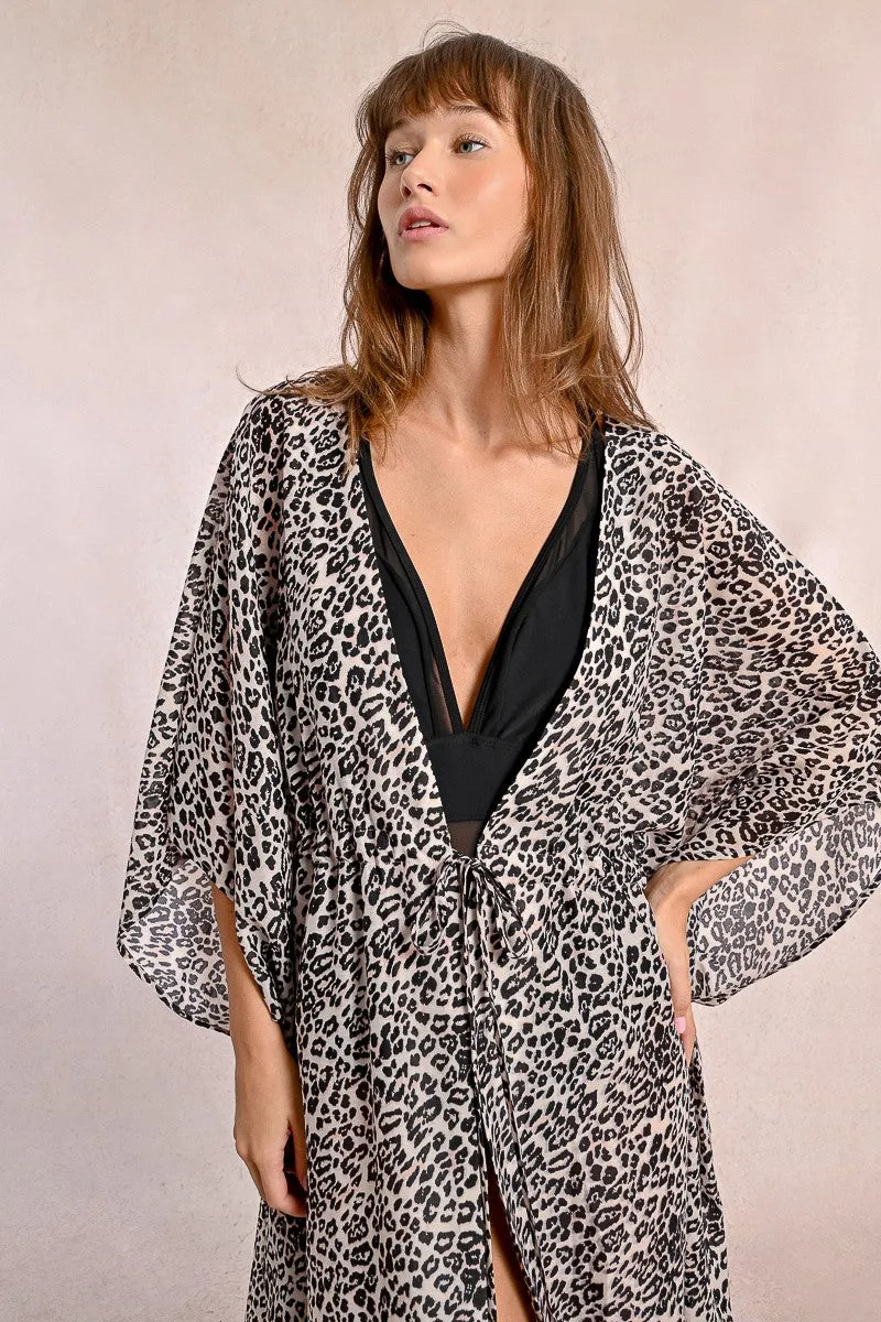 LEOPARD PRINT BEACH DRESS