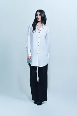 LIBERTINE | ‘BUTTON LUXE’ LONG CLASSIC SHIRT