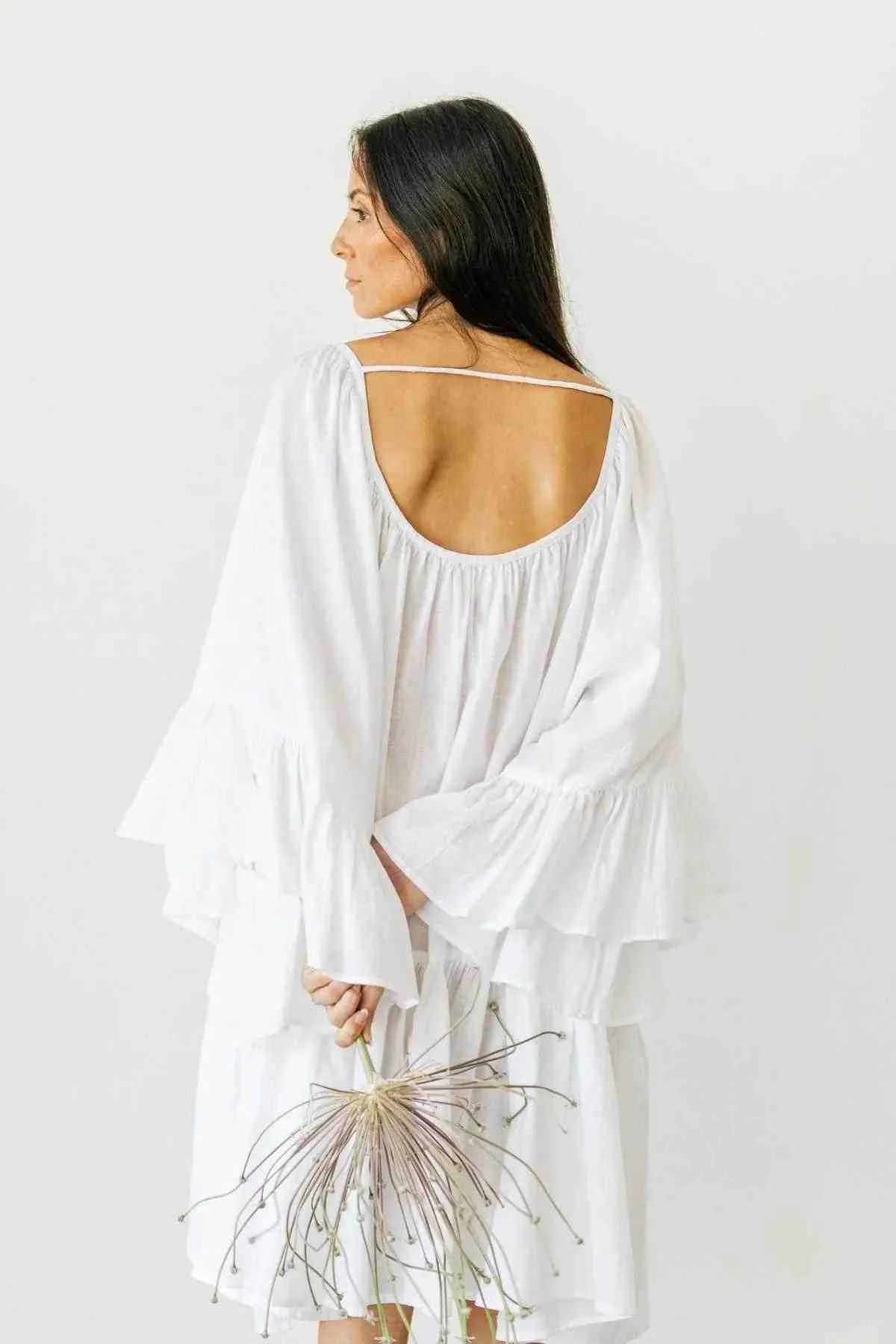 Linen Brida Gown Short (Made to Order)