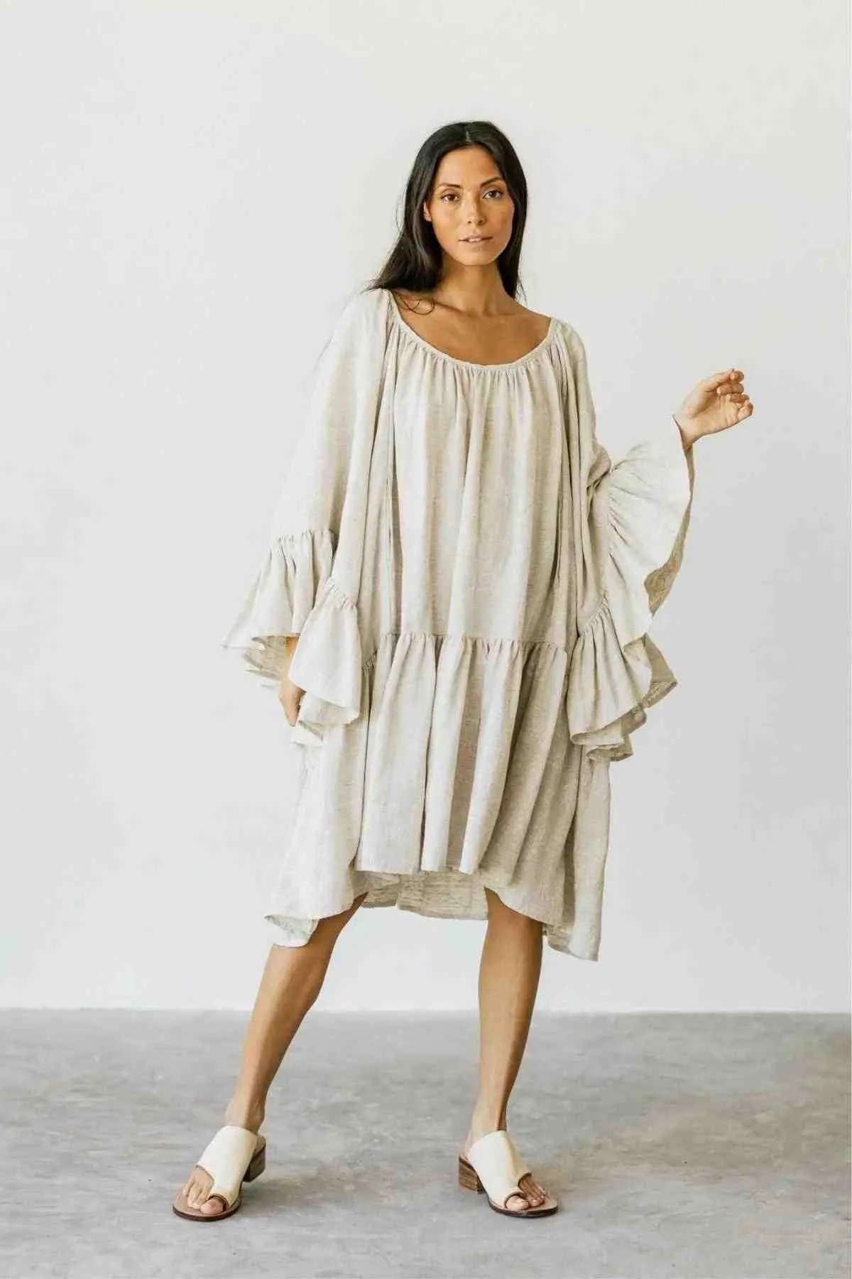 Linen Brida Gown Short (Made to Order)