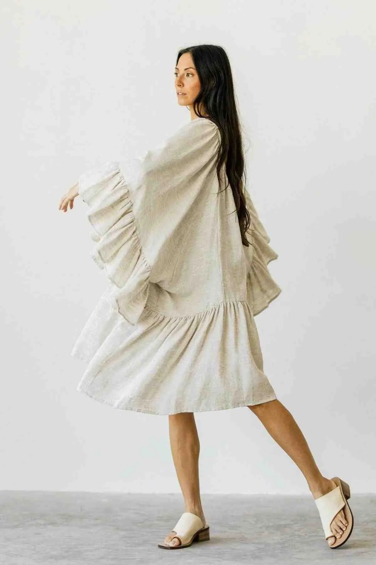 Linen Brida Gown Short (Made to Order)